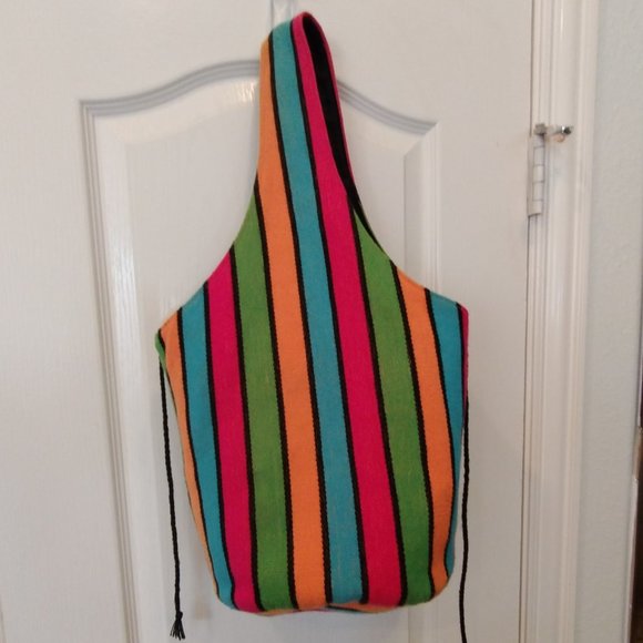 Artesanias Lumian Handbags - Multi Color Cloth Shoulder Bag by Artesanias Lumian